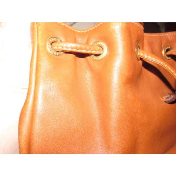 Gucci Drawstring Top Bamboo Line Bamboo Handle And Straps Brown Leather Backpack - Picture 11 of 12